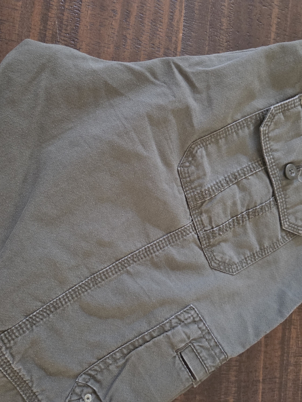 Eddie Bauer Olive Green Cargo Shorts